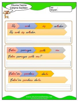 ç sesi Çalışma Sayfaları